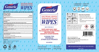 90 (Electronic Device Deisinfecting Wipes   90  Can)